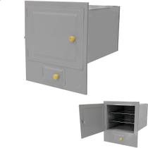 Forno em Chapa de Aço para Fogão a Lenha com Cinzeiro de Embutir Cor Cinza