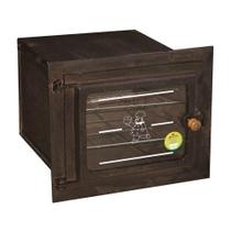 Forno em Ferro Fogão a Lenha Médio Porta Vidro 50x42x35cm Forno em Ferro Fogão a Lenha Médio Porta Vidro 50x42x35cm