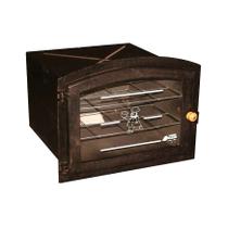 Forno Ferro Fogão a Lenha Pequeno Porta de Vidro 50x35x30cm Forno Ferro Fogão a Lenha Pequeno Porta de Vidro 50x35x30cm