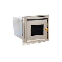 Forno Fogão A Lenha cor utilizada Inox Frente Vidro Sem Cinzeiro 50X35X30