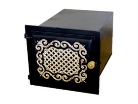 Forno Fogão A Lenha Frente Em Alumínio Fundido 50x35x30cm