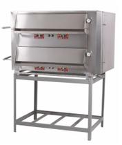 Forno Gás 400 Graus 2 Câmaras Inox c/ Cavalete 120x75x78 Metalmaq