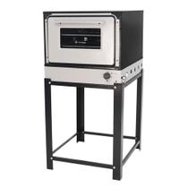 Forno Gás Baixa Pressão Bravo Com Pé Brfp Venâncio Cinza