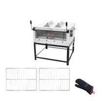 Forno Gás Industrial Infra Refratária Roma Inox Firiv110 + 2 Grades Extra + Luva Térmica - Venâncio Forno Gás Industrial Infra Refratária Roma Inox Firiv110 + 2 Grades Extra + Luva Térmica - Venâncio