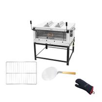 Forno Gás Industrial Infra Roma Inox Firiv110 + 1 Grade Extra + Luva Térmica + Pá Pizza - Venâncio