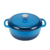 Forno holandês Amazon Basics Ferro fundido esmaltado 4,3 L azul