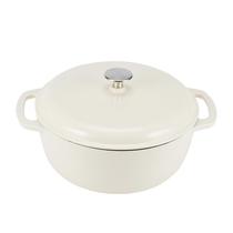 Forno holandês Amazon Basics Ferro fundido esmaltado 4,3 L branco