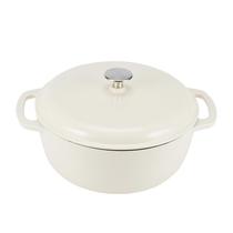 Forno holandês Amazon Basics Ferro fundido esmaltado 6L branco