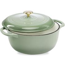 Forno Holandês Best Choice Products 7,5L - Esmalte de Ferro Fundido Verde