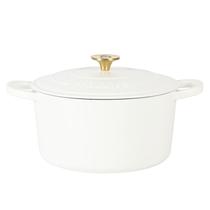 Forno holandês Crock-Pot Artisan 6L em ferro fundido esmaltado - branco Forno holandês Crock-Pot Artisan 6L em ferro fundido esmaltado - branco