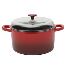 Forno holandês Crock-Pot Artisan 7L de ferro fundido com tampa de borasilicato Forno holandês Crock-Pot Artisan 7L de ferro fundido com tampa de borasilicato