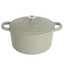 Forno Holandês Crock-Pot Artisan 7L - Ferro Fundido Esmaltado Verde Fosco