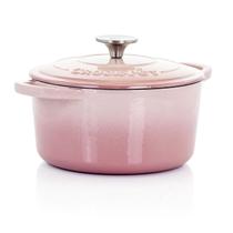 Forno holandês Crock-Pot Artisan Ferro fundido esmaltado 3L Blush Pink Forno holandês Crock-Pot Artisan Ferro fundido esmaltado 3L Blush Pink