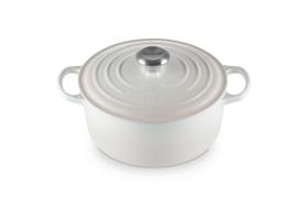 Forno holandês Le Creuset Esmaltado em Ferro Fundido Signature 4.5L Merengue
