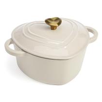 Forno holandês Paris Hilton Creme de Ferro Fundido Esmaltado 4L