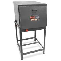 Forno Industrial à Gás com Cavalete Baixa Pressão Tampa Cega 126L MetalFour