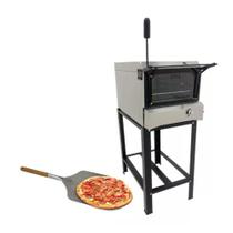 Forno Industrial a Gás Lastro Inox Fir60g Venâncio Com pá Para Pizza Tramontina