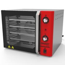 Forno Industrial de Convecção Venâncio Elétrico Convector Smart Basic 55L Vermelho 220V