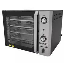 Forno Industrial Elétrico Convector Venâncio Smart Basic 4 Esteiras Galvanizado Preto 127V FCSB4E