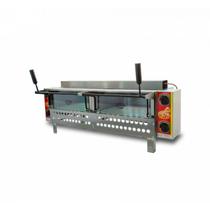 Forno Industrial Inox Para Pizza a Gás 93x42 com 02 Câmaras e Pedra Refratária Cristal Aço-504090