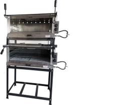 Forno Industrial Pizza a Gás Duplo 80x60 Infra e Refratário Forno Industrial Pizza a Gás Duplo 80x60 Infra e Refratário