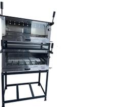 Forno Industrial Pizza a Gás Duplo 80x60 Refratário Cavalete