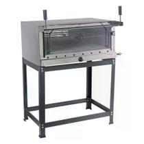 Forno Industrial Refratário Gás 80x60 Inox Pizza Bolo Salgados