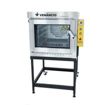 Forno Industrial Turbo Elétrico Venâncio New Digitop 5 Esteiras Exterior e Interior em Inox Monofásico 220V FTDE5N