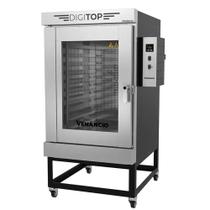 Forno Industrial Turbo Elétrico Venâncio Twister 10 Esteiras Exterior Aço Carbono Interior Inox com Cavalete Monofásico 220V FVT10E