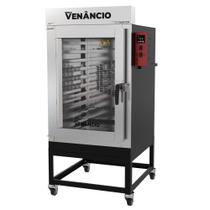 Forno Industrial Turbo Elétrico Venâncio Twister 10 Esteiras Exterior e Interior em Aço Carbono com Cavalete Trifásico 220V FVT10E Forno Industrial Turbo Elétrico Venâncio Twister 10 Esteiras Exterior e Interior em Aço Carbono com Cavalete Trifásico 220V FVT10E