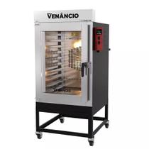 Forno Industrial Turbo Elétrico Venâncio Twister 8 Esteiras Exterior e Interior em Aço Carbono com Cavalete Trifásico 380V FVT8E