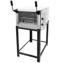 Forno Industrial Venâncio Roma Elétrico Aço Inox 80cm com Pedra Refratária 220v FERI80