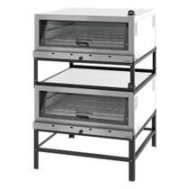 Forno Lastro a Gás Gastromaq Epóxi Duplo 95cm Porta Basculante FLGD 950 PB