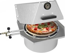 Forno Para Pizza a gás GLP Assador Compacto Italiano 35cm - SARO