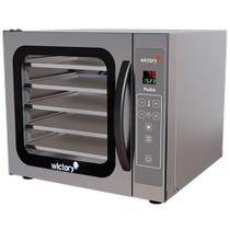 Forno para Pudim Especial com Vapor Contínuo Elétrico 60 Litros Wictory 5 Esteiras WCPP 535