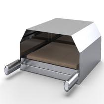 Forno Pizza Costela Carnes P/ Churrasqueira Inox C/ Abafador Em Inox