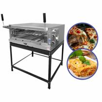 Forno Profissional a Gás Refratário Para Pizza Pães Bolos Bolachas 80x60 Copametal