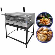 Forno Refratário Para Pizza Pães Carnes Elétrico 220V 80x60 Copametal