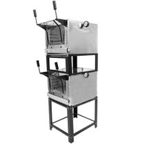 Forno Roma Venâncio 80 cm de Lastro a Gás Duplo Inox com Pedra Refratária FIRID80 Forno Roma Venâncio 80 cm de Lastro a Gás Duplo Inox com Pedra Refratária FIRID80