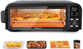 Forno torradeira Air Fryer Beelicous Pro 19QT 8 em 1 550 F preto