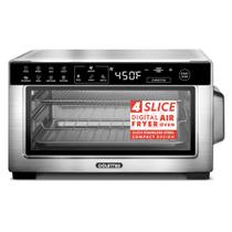 Forno Torradeira Digital Air Fryer Gourmia para 4 Fatias Aço Inoxidável Forno Torradeira Digital Air Fryer Gourmia para 4 Fatias Aço Inoxidável