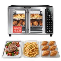 Forno Tostador com Fritadeira Air Fryer Gourmia e Porta Francesa para 6 Fatias Forno Tostador com Fritadeira Air Fryer Gourmia e Porta Francesa para 6 Fatias