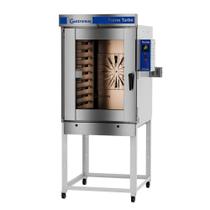 Forno Turbo a Gás Gastromaq Epóxi 10 Esteiras Acabamento Frontal Inox 127V FTG 10