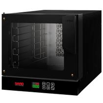Forno Turbo Elétrico 4 Esteiras SARO FTD11 2500W com Painel Digital e Interior Inox Preto 127V