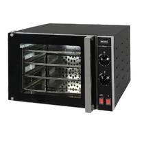 Forno Turbo Elétrico Metvisa 65 Litros 2000W 4 Assadeiras Todo Preto 220V - FTE65B