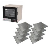Forno Turbo Prp-004 Plus 127v Preto Progás + 8 Assadeiras Cimapi Forno Turbo Prp-004 Plus 127v Preto Progás + 8 Assadeiras Cimapi