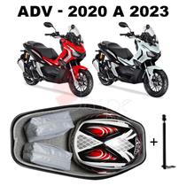Forração ADV 150 Baú Forro Premium Scooter Cinza + 1 Antena