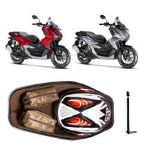 Forração ADV 160 Baú Forro Premium Scooter Marrom + 1 Antena