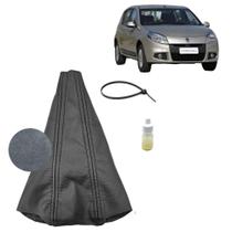 Forração Coifa Couro Alavanca Câmbio Manual Sandero Expression 2008 Á 2014