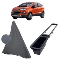 Forração Coifa Couro E Moldura Aro Base Alavanca Freio De Estacionamento Ecosport Storm 2019 Á 2022